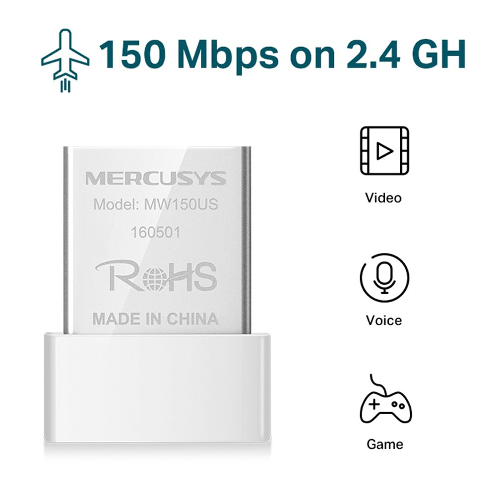محول واي فاي USB ميركوسيس MW150US، سرعة 150 ميجابت في الثانية