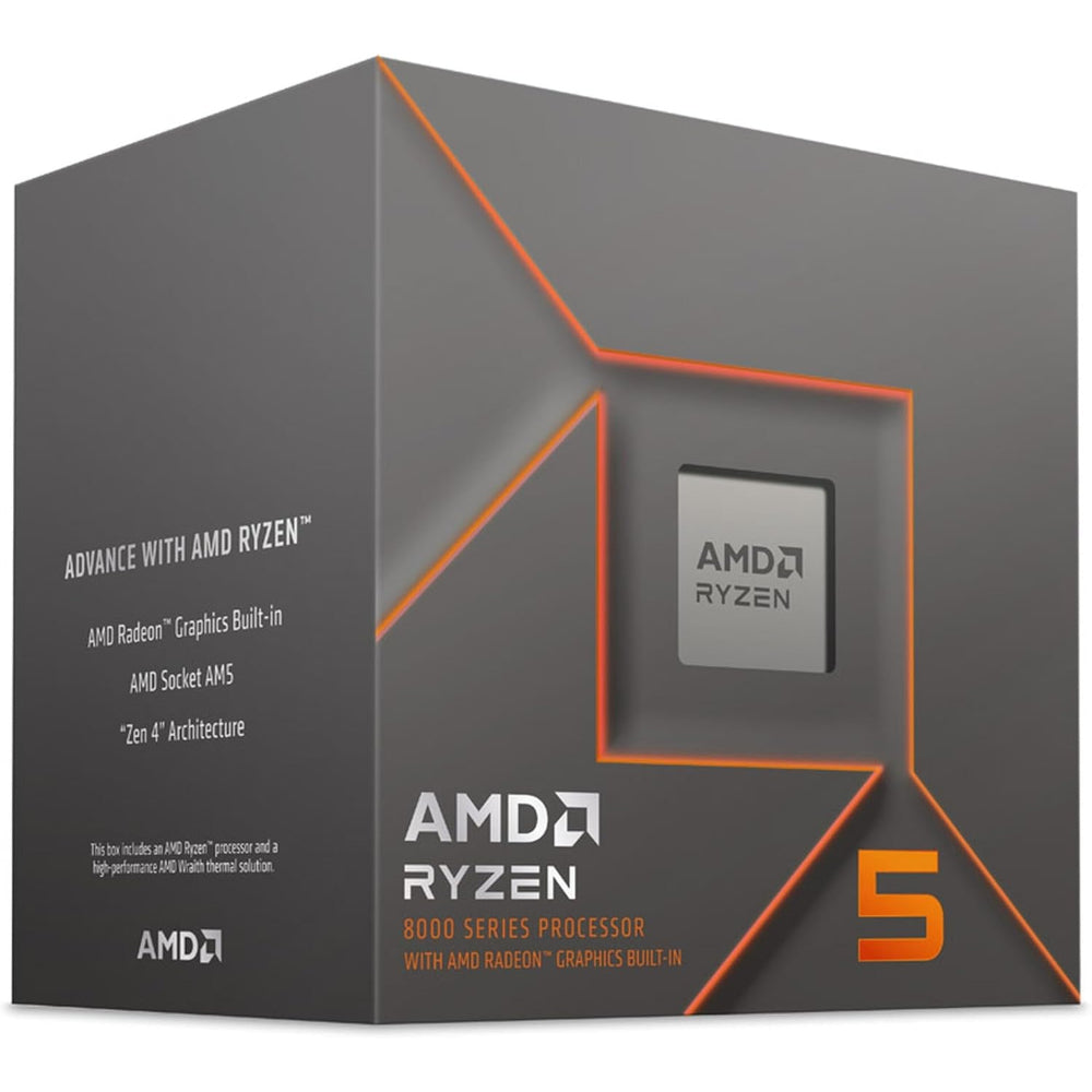 AMD Ryzen 5 8500G Processor, 6 Cores, 12 Threads, AMD Radeon 740M Graphics, AM5