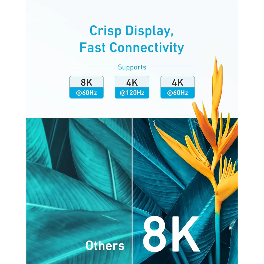كابل HDMI انكر A8742H11 بدقة 8K/4K - طول 1.8 متر