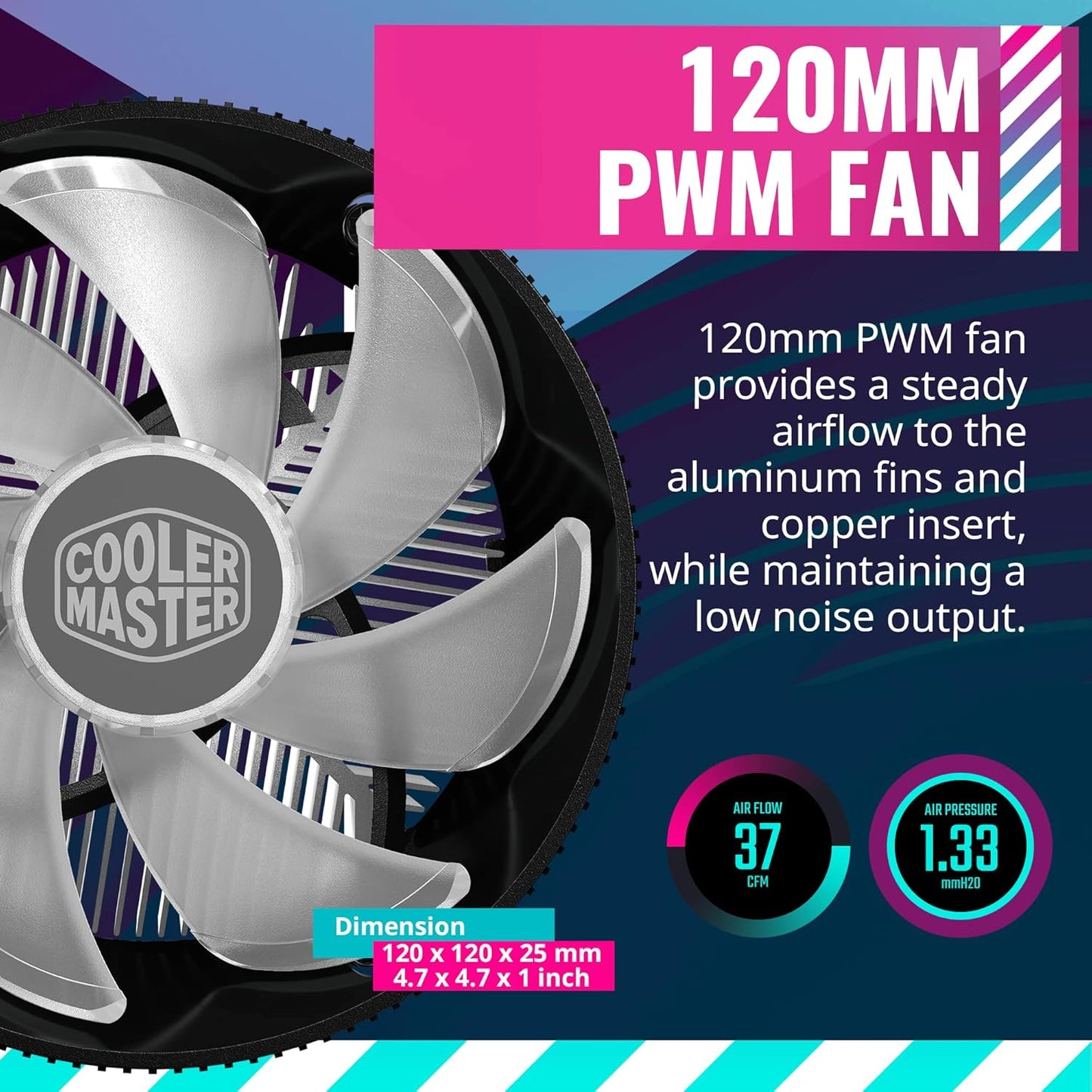 Cooler Master I70C ARGB Cooling Fan for LGA1700