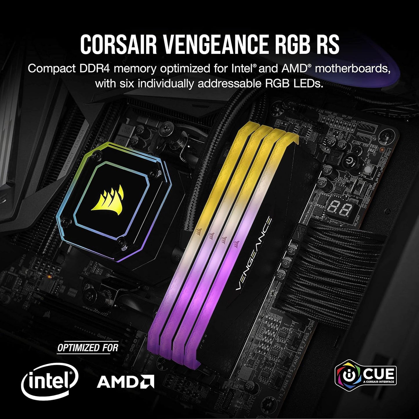 Corsair Vengeance RGB RS 8GB DDR4 RAM 3600MHz