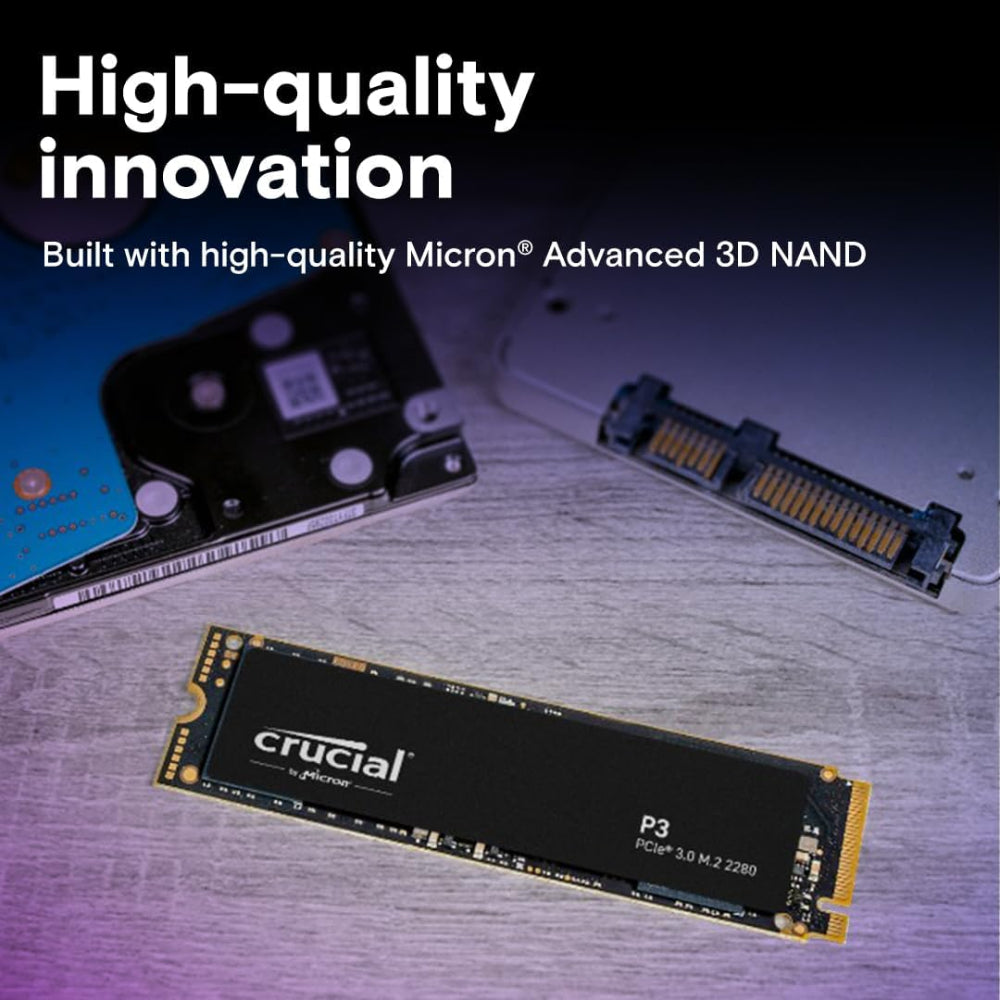 Crucial P3 NVMe M.2 SSD 1TB - 3500MB/s