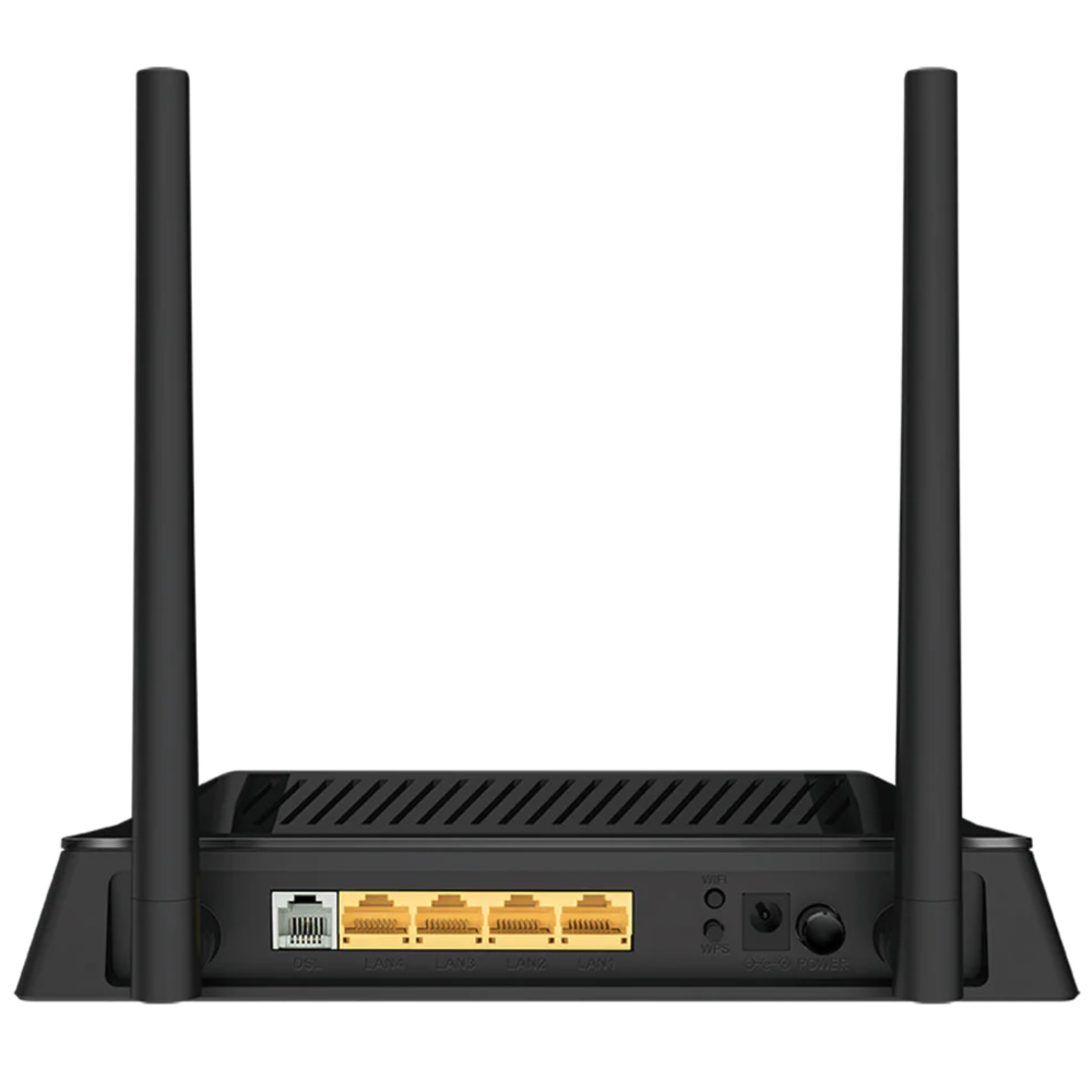 راوتر مودم VDSL2/ADSL2 دي لينك DSL-224، عدد 4 منافذ، سرعة 300 ميجابايت في الثانية