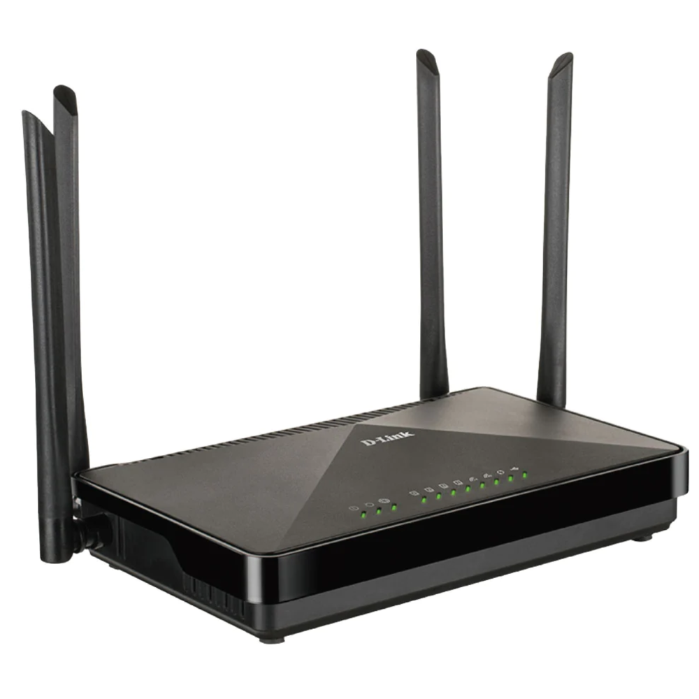 D-Link DSL-245GE VDSL2/ADSL2 Modem Router, 4 Ports, 1200Mbps
