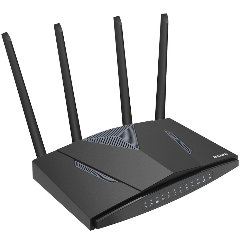راوتر 4G LTE دي لينك DWR-M960 AC1200 ثنائي النطاق، 4 منافذ، سرعة 1200 ميجابايت في الثانية
