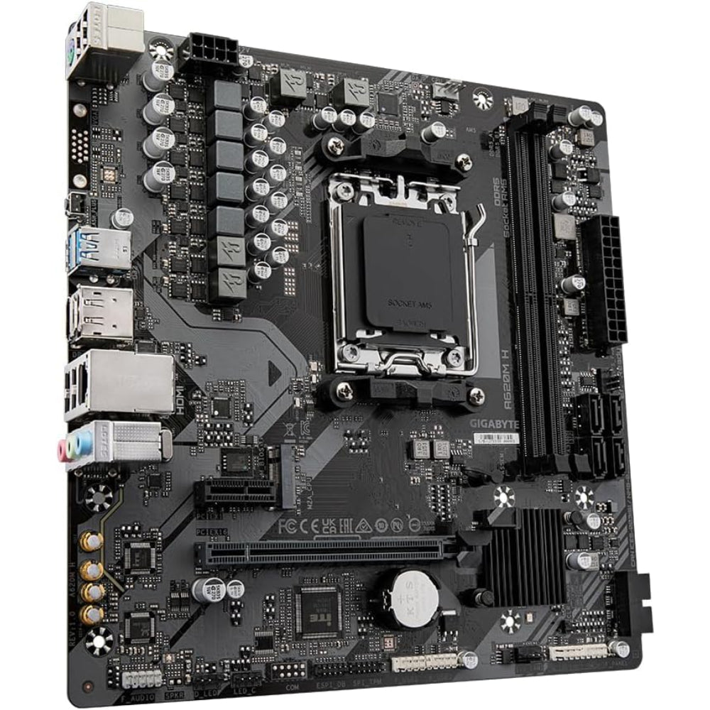 Gigabyte A620M H Motherboard, AM5 Socket, DDR5 Memory