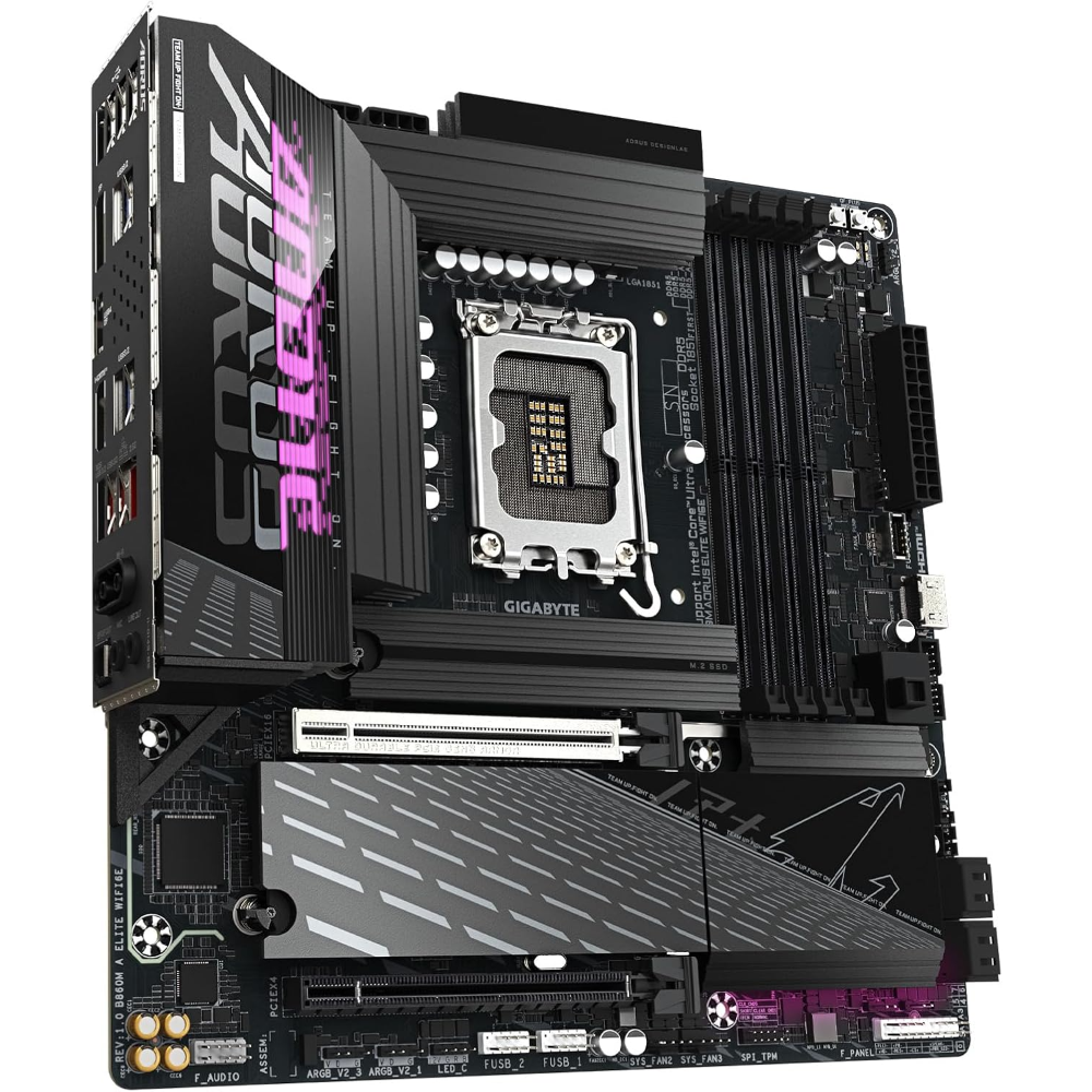 Gigabyte B860M AORUS ELITE Motherboard, LGA 1851 Socket, DDR5 Memory
