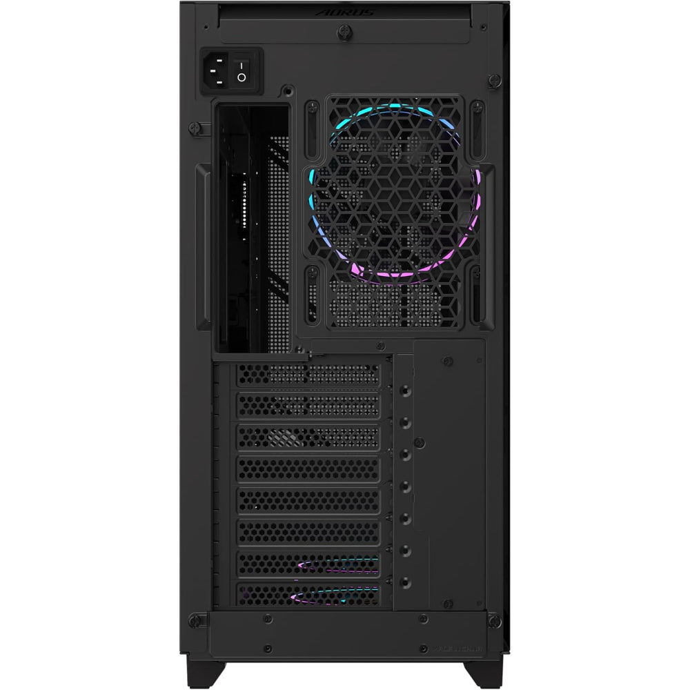 كيسة كمبيوتر ATX متوسطة الحجم جيجابايت اوروس C400 جلاس مع 4 مراوح ARGB