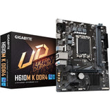 مازر بورد جيجابايت H610M K، مقبس LGA 1700، ذاكرة DDR4