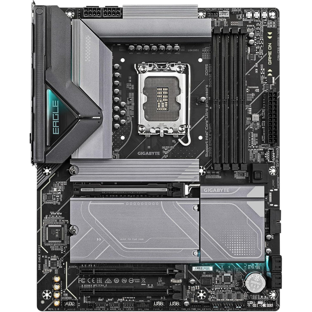 مازر بورد جيجابايت Z890 ايجيل واي فاي 7، مقبس LGA 1851، ذاكرة DDR5