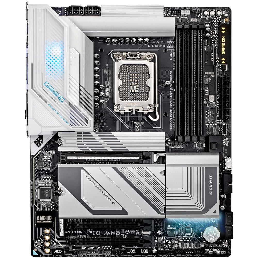 مازر بورد جيجابايت Z890 جيمنج X واي فاي 7، مقبس LGA 1851، ذاكرة DDR5