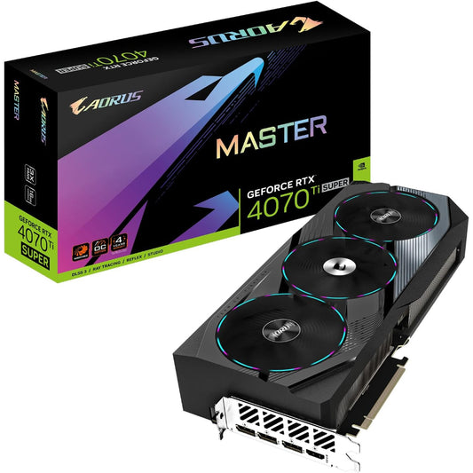 Gigabyte Aorus GeForce RTX 4070 Ti Super Master 16GB GDDR6X Graphics Card