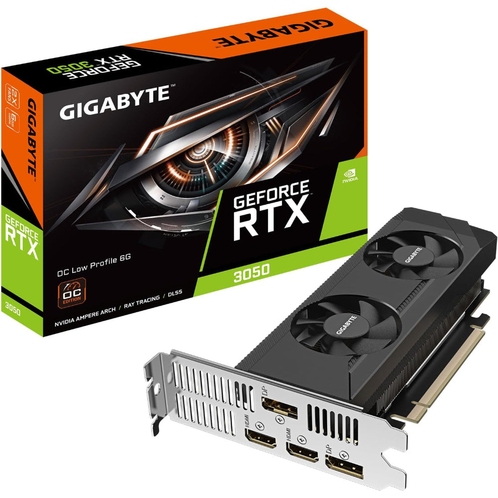 كارت شاشة جيجابايت جي فورس RTX 3050 OC بروفايل منخفض 6 جيجابايت GDDR6