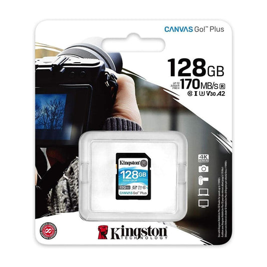 Kingston Canvas Go Plus SD Memory Card - 128GB