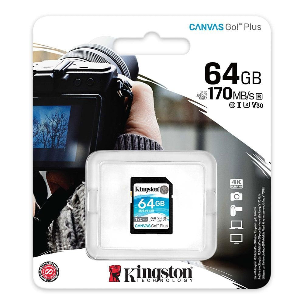 Kingston Canvas Go Plus SD Memory Card - 64GB
