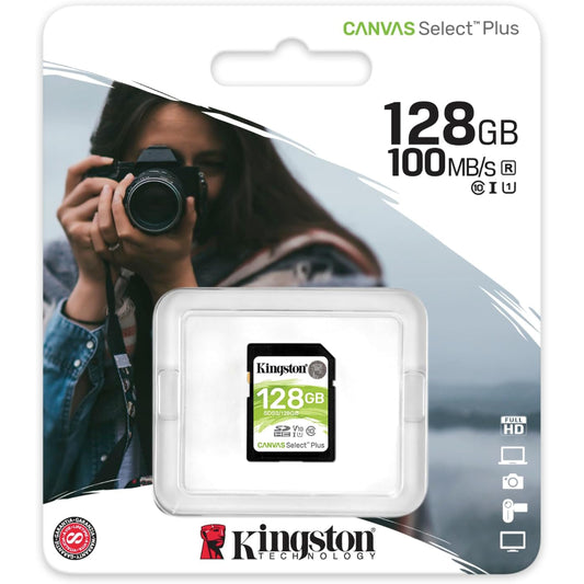 Kingston Canvas Select Plus SD Memory Card - 128GB