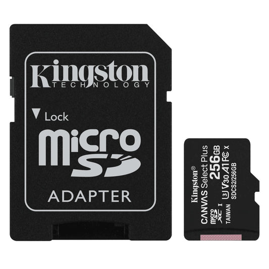 Kingston Canvas Select Plus Micro SD Memory Card With Adapter - 256GB