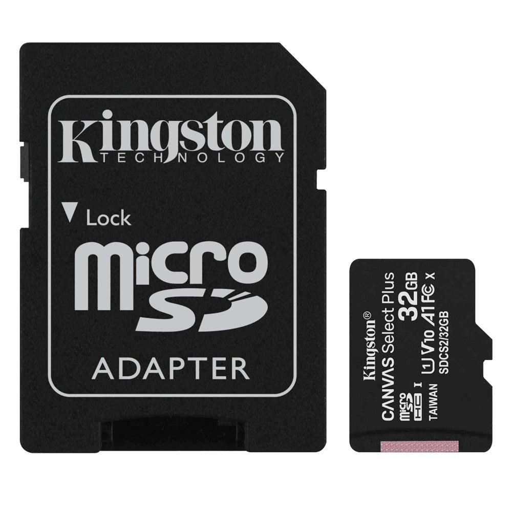 Kingston Canvas Select Plus Micro SD Memory Card With Adapter - 32GB