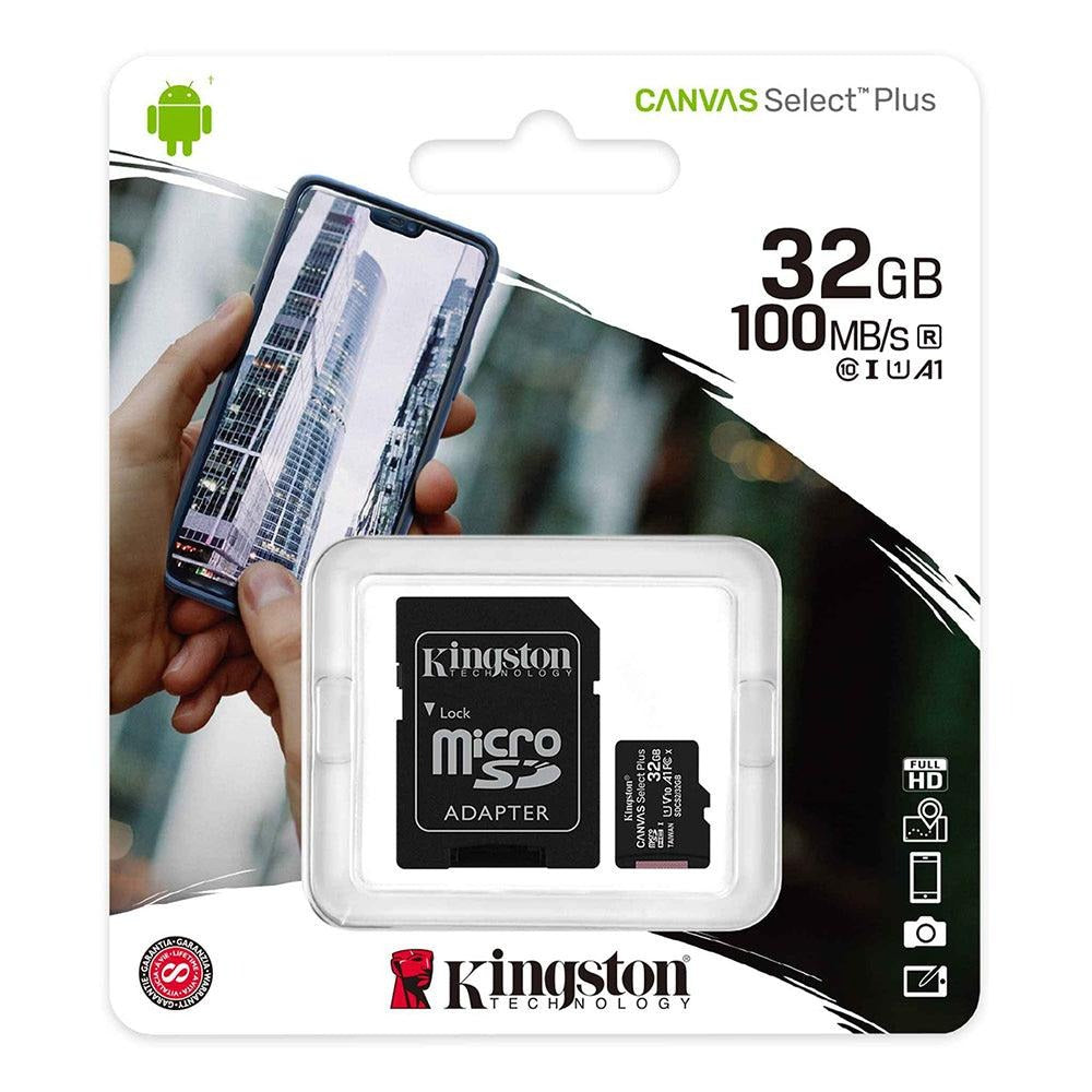 Kingston Canvas Select Plus Micro SD Memory Card With Adapter - 32GB