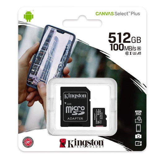 Kingston Canvas Select Plus Micro SD Memory Card With Adapter - 512GB