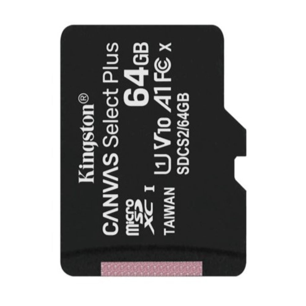 Kingston Canvas Select Plus Micro SD Memory Card With Adapter - 64GB