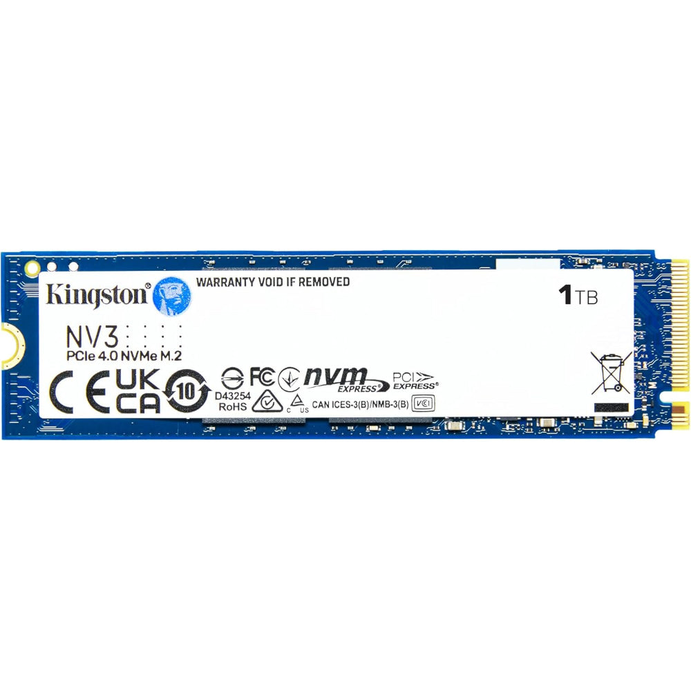 درايف NVMe M.2 SSD كينجستون NV3 سعة 1 تيرابايت - 6000 ميجابايت/ثانية