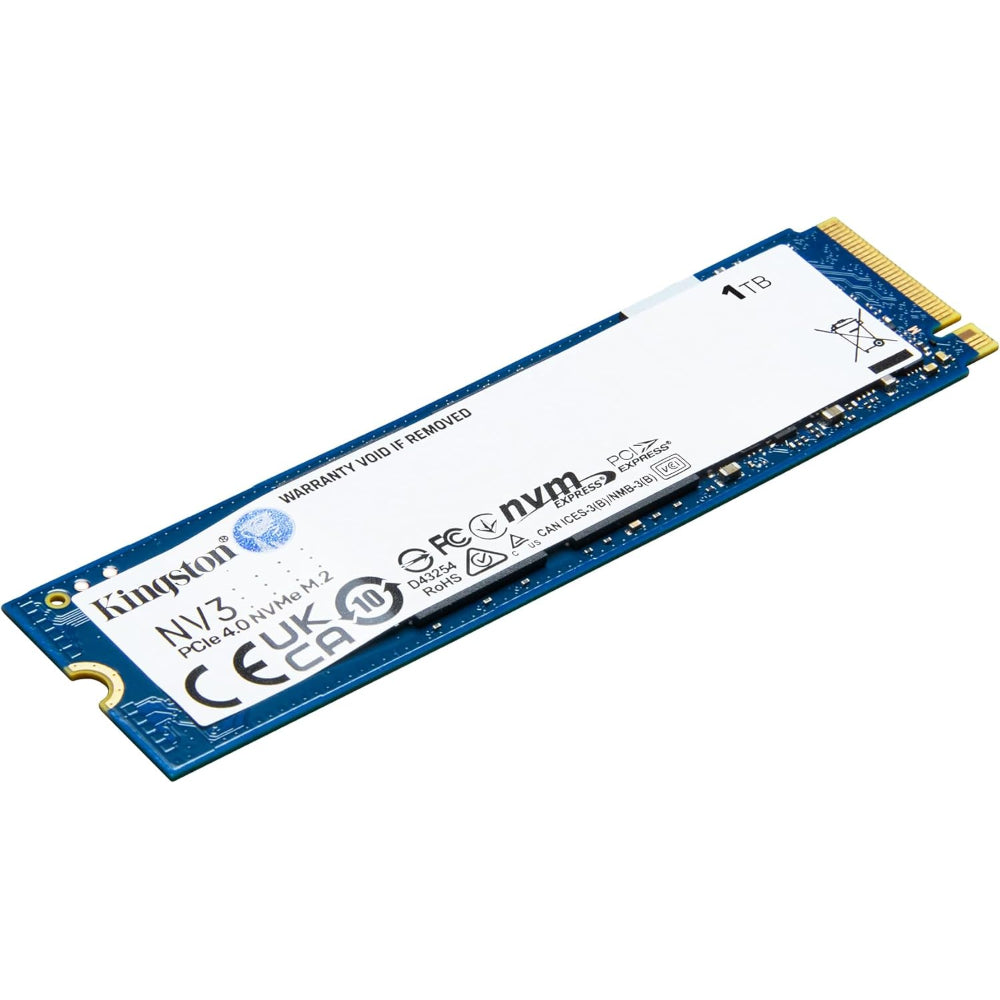 درايف NVMe M.2 SSD كينجستون NV3 سعة 1 تيرابايت - 6000 ميجابايت/ثانية