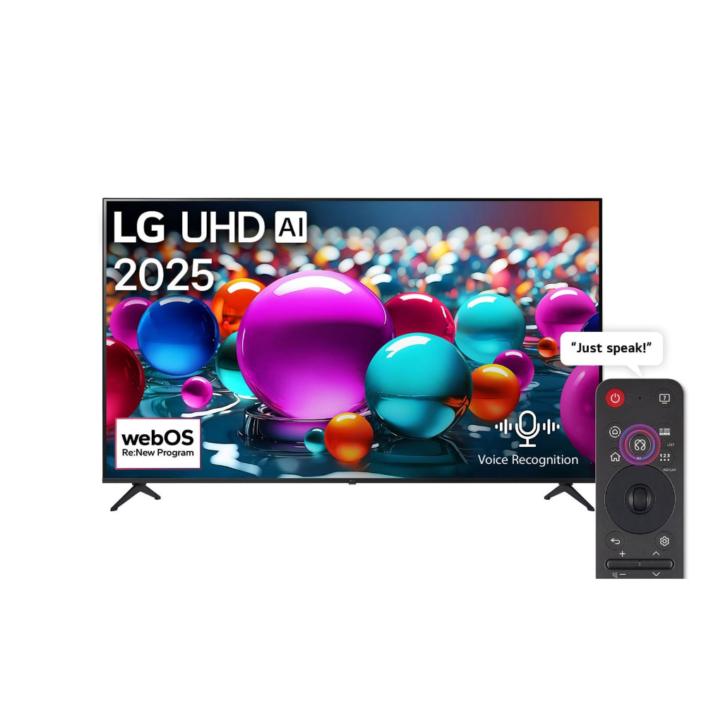 تلفزيون سمارت 4K UHD ال جي، مقاس 50 بوصة، مع ريموت AI ماجيك - webOS25 50UA85006LA