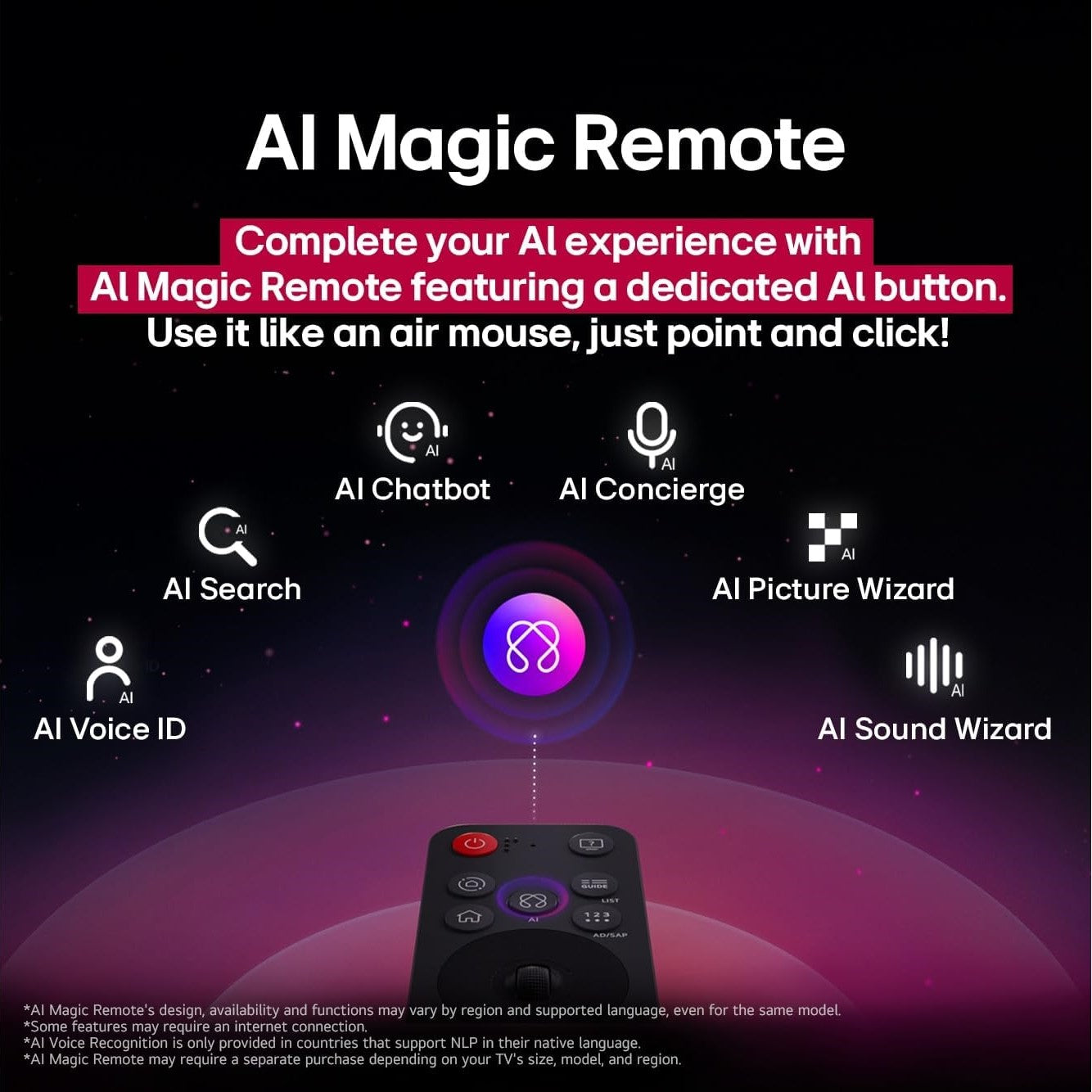 تلفزيون سمارت 4K ال جي بتقنية QNED، مقاس 55 بوصة، مع ريموت AI ماجيك - webOS25 55QNED80A6A