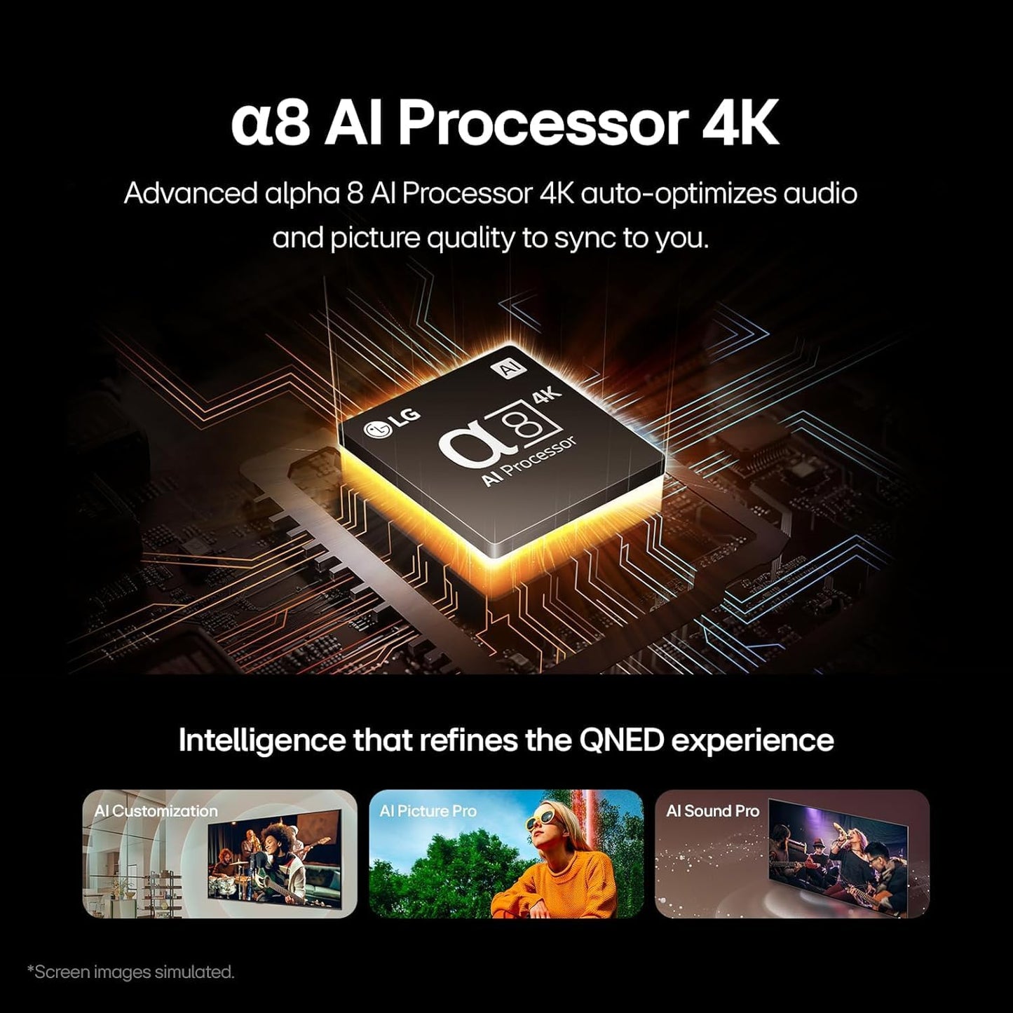 تلفزيون سمارت 4K ال جي بتقنية QNED، مقاس 55 بوصة، مع ريموت AI ماجيك - webOS24 55QNED86T6A
