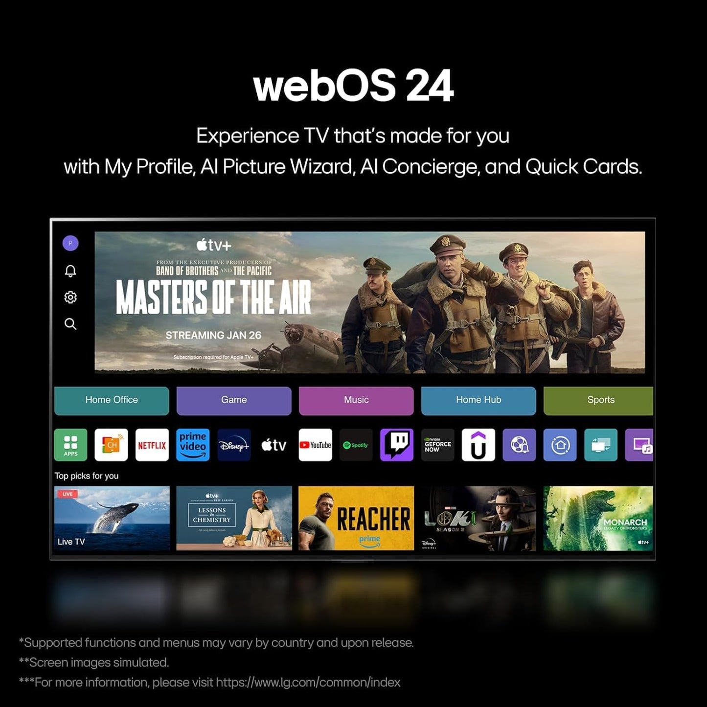 تلفزيون سمارت 4K ال جي بتقنية QNED، مقاس 55 بوصة، مع ريموت AI ماجيك - webOS24 55QNED86T6A