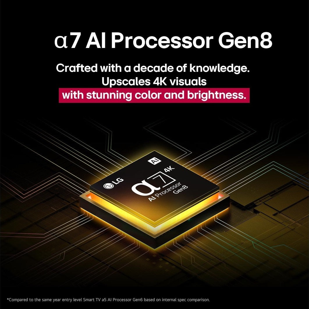 تلفزيون سمارت 4K ال جي بتقنية نانو سيل، مقاس 86 بوصة، مع ريموت AI ماجيك - webOS25 86NANO80A6A