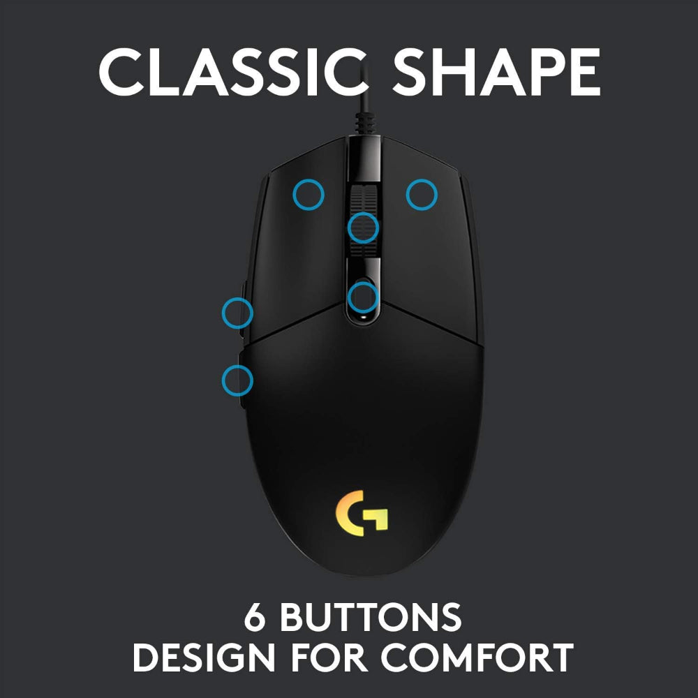 Logitech G102 LightSync Wired Gaming Mouse