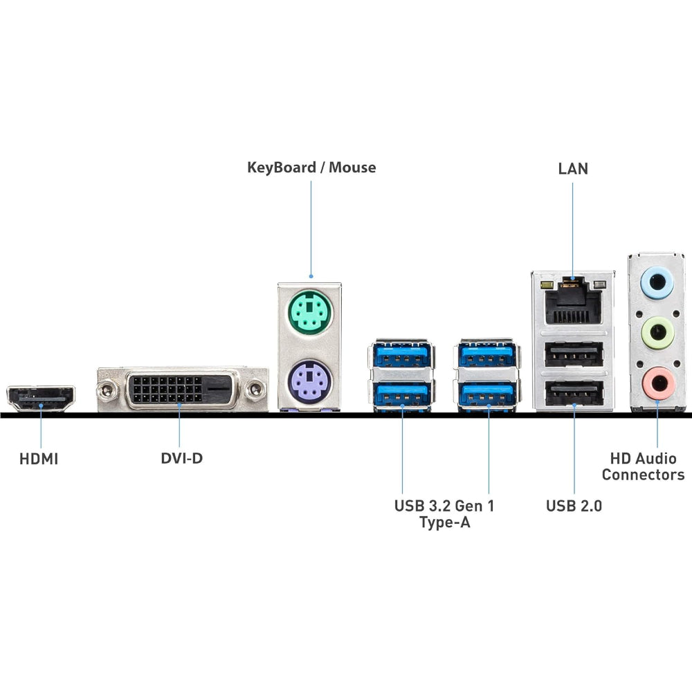 MSI A520M-A PRO Motherboard, AM4 Socket, DDR4 Memory