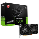 MSI GeForce RTX 4060 VENTUS 2X BLACK OC 8GB GDDR6 Graphics Card