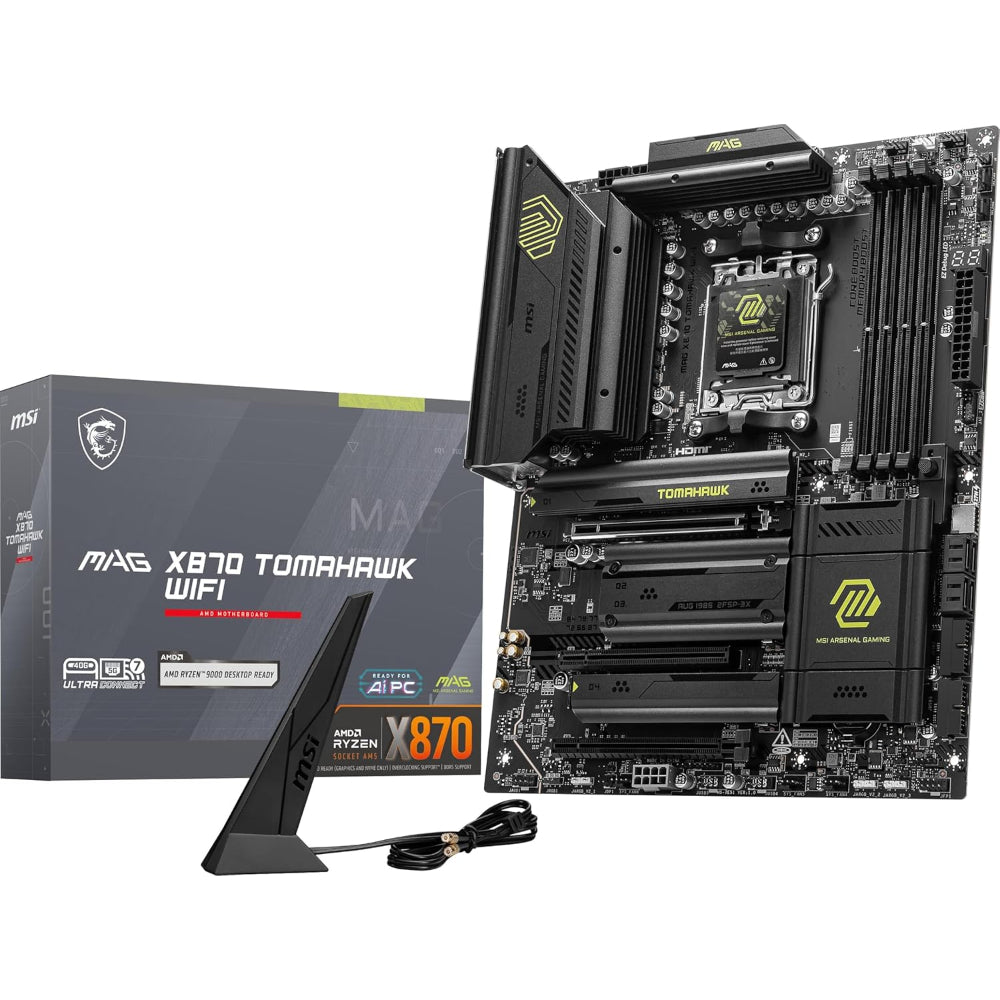 MSI MAG X870 Tomahawk WiFi 7 Motherboard, AM5 Socket, DDR5 Memory