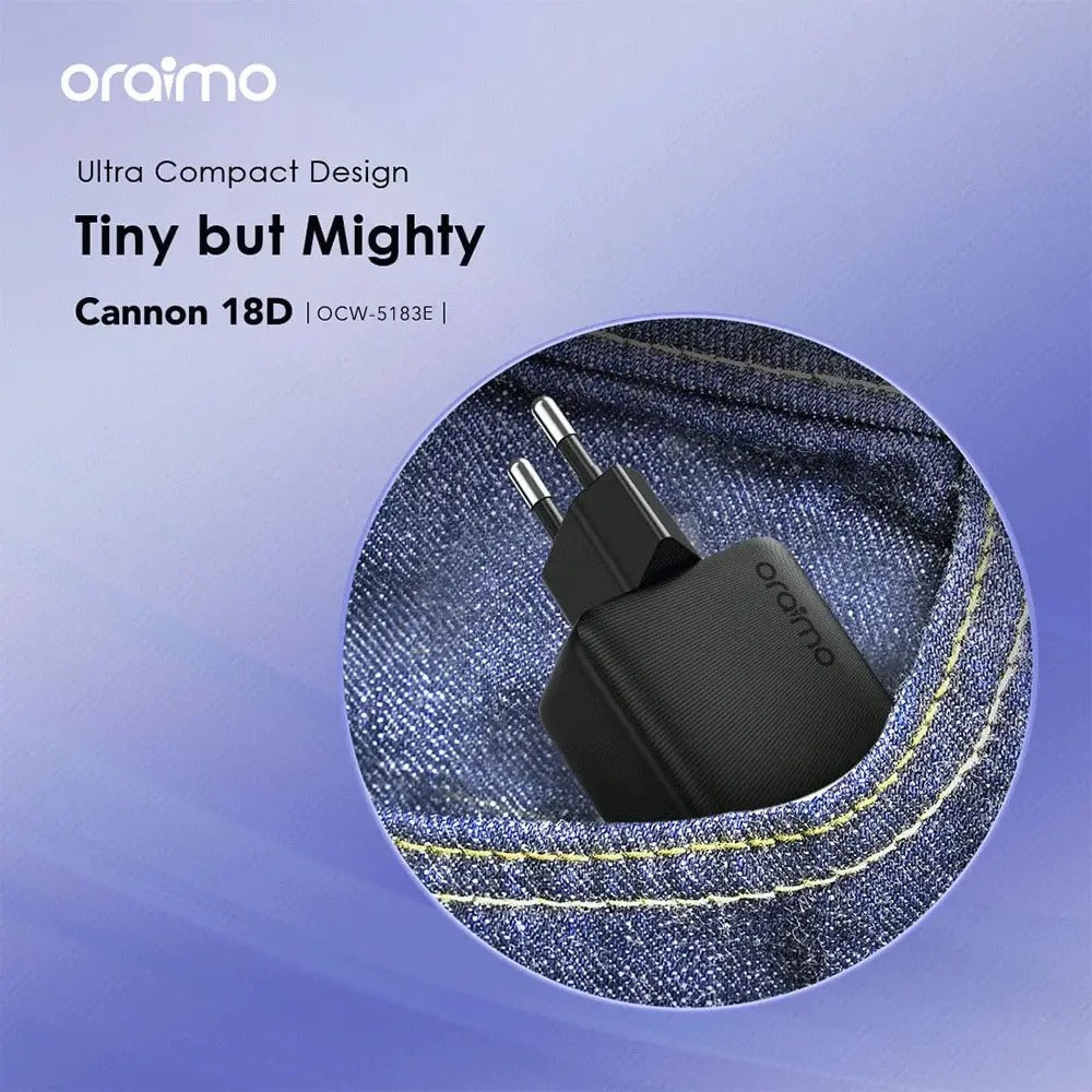 Oraimo Cannon 18D OCW-5183E Charger Power Adapter - 18W