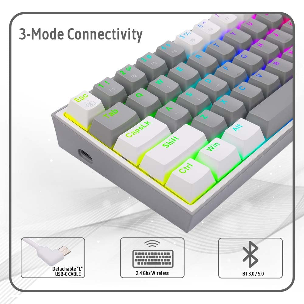 Redragon K616 Fizz Pro Wireless/Wired Gaming Keyboard