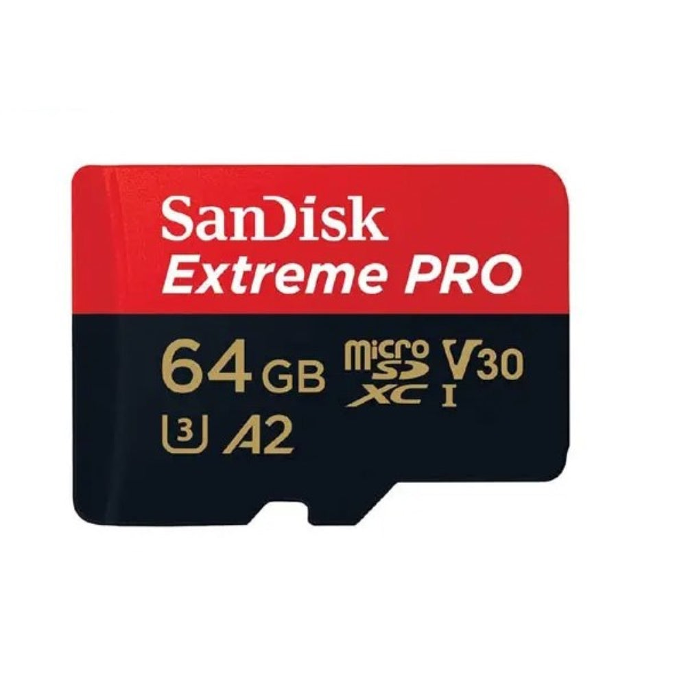 SanDisk Extreme Pro Micro SD Memory Card With Adapter - 64GB