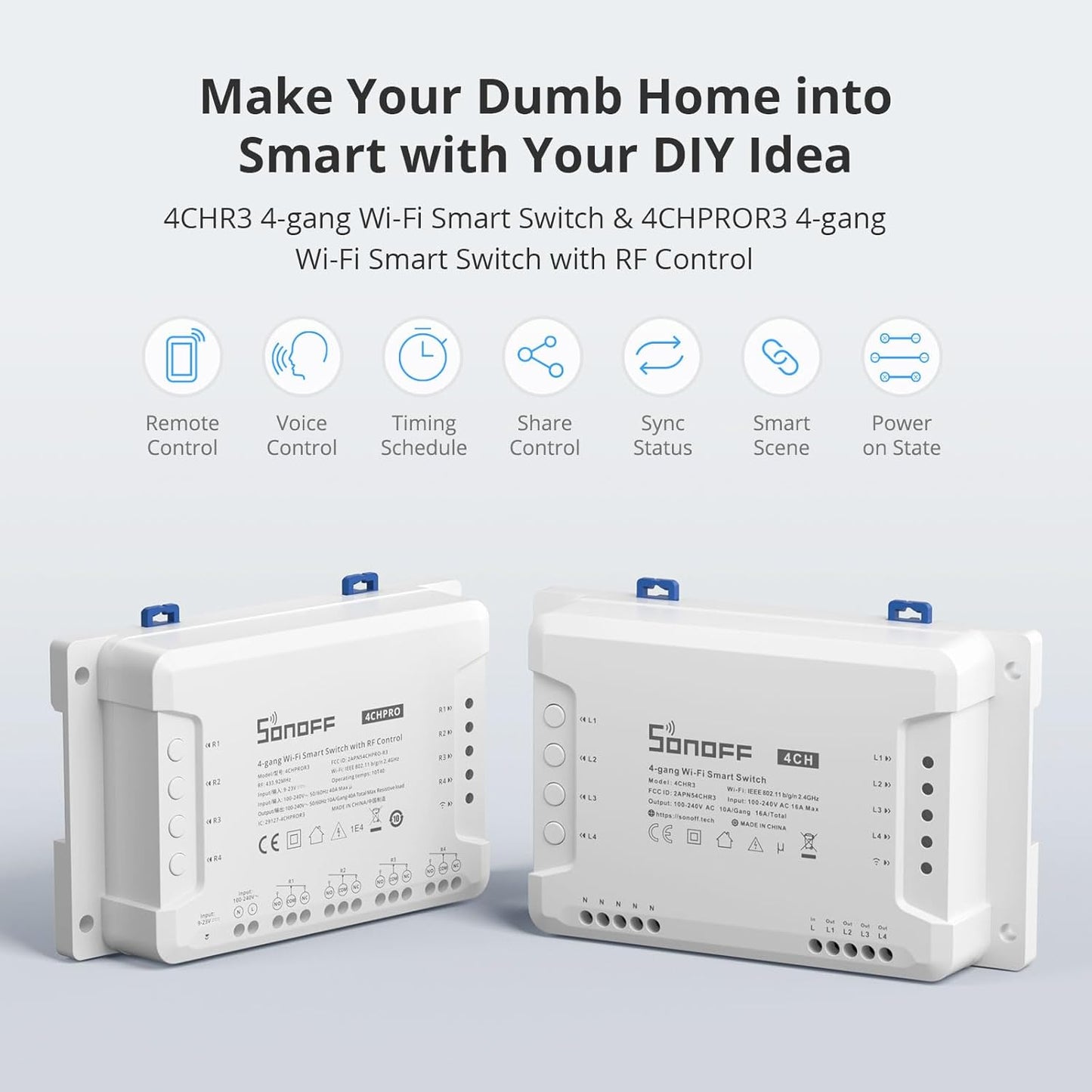 Sonoff 4CHPROR3 Wi-Fi Smart Switch