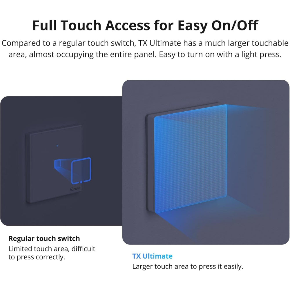 Sonoff T5-4C-86 Smart Touch Wall Switch