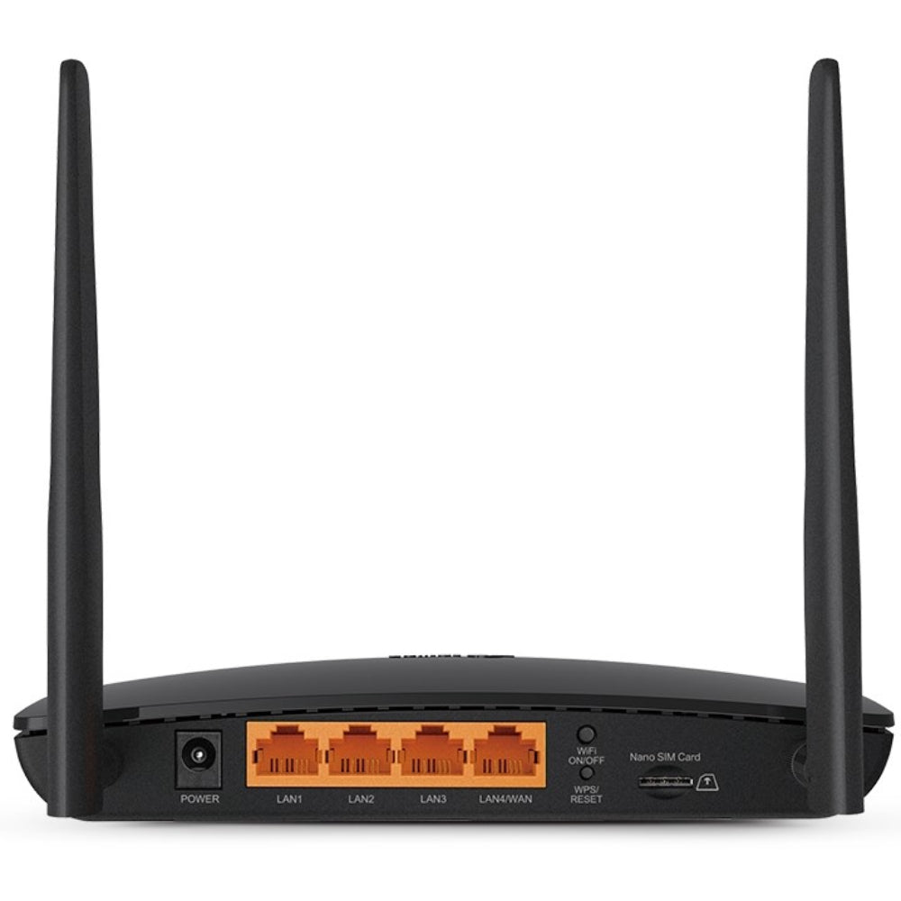TP-Link Archer MR200 AC750 Dual Band 4G LTE Router, 4 Ports, 750Mbps