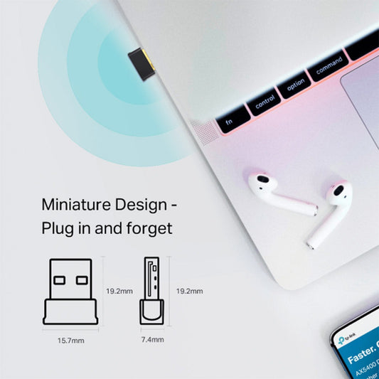 TP-Link Archer T2UB Nano Wi-Fi USB Adapter, 600Mbps