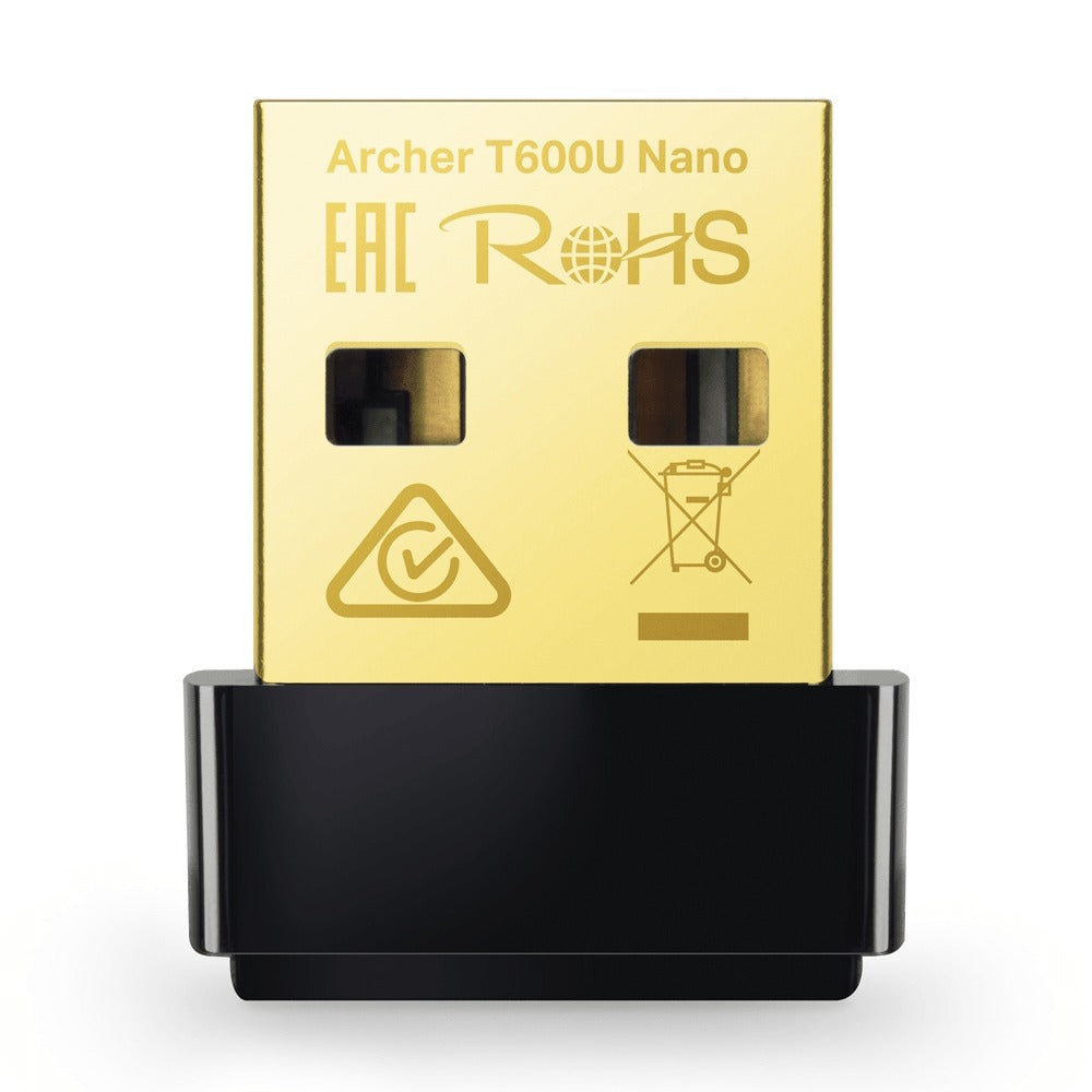 TP-Link Archer T600U Nano Wi-Fi USB Adapter, 600Mbps