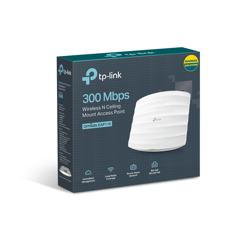 TP-Link EAP115 Ceiling Mount Access Point, 300Mbps