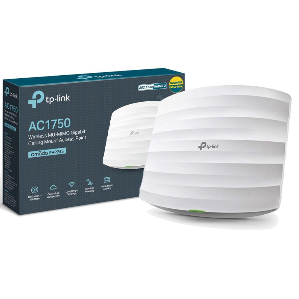 TP-Link EAP245 Ceiling Mount Access Point, 1750Mbps
