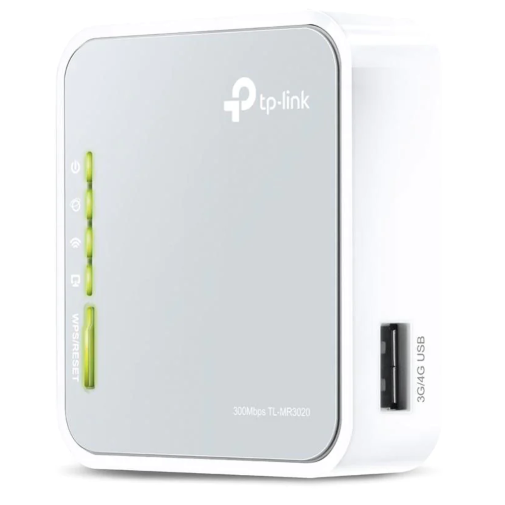 TP-Link TL-MR3020 3G/4G Portable Router, 1 Port, 300Mbps