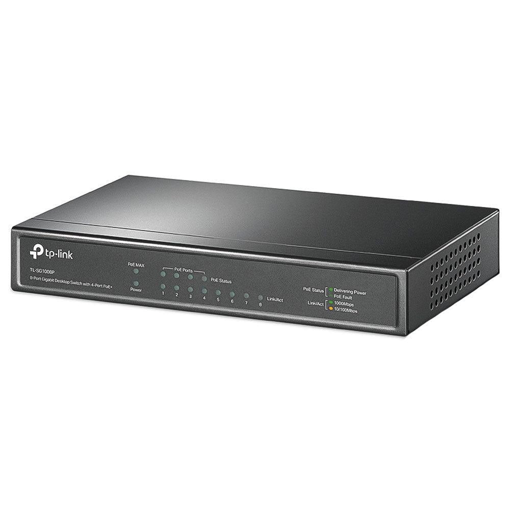 TP-Link TL-SG1008P Unmanaged PoE Switch, 8 Ports