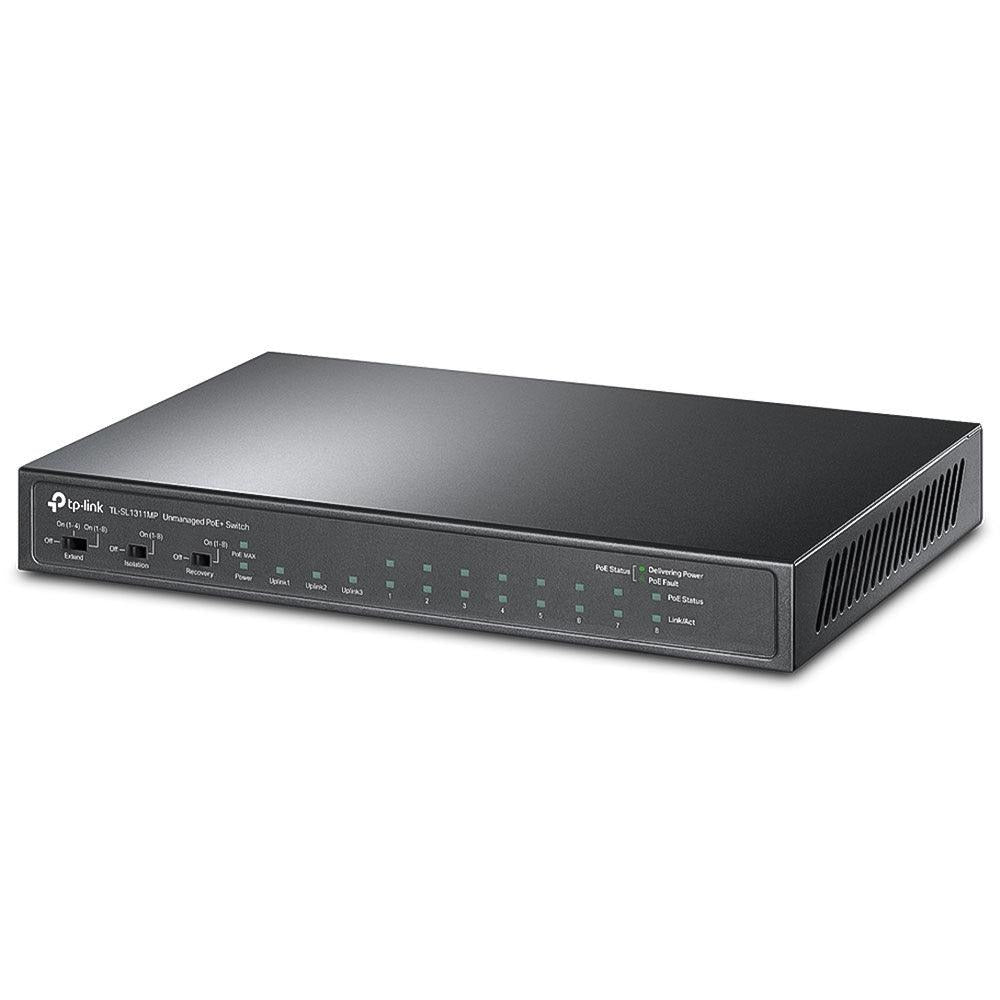 TP-Link TL-SL1311MP Unmanaged PoE Switch, 8 Ports