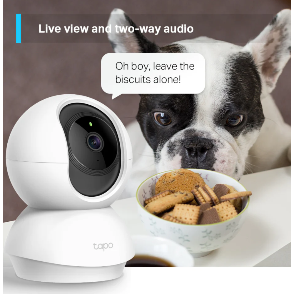 Tapo C210 Wi-Fi Indoor CCTV Audio Camera, 3.8mm Lens